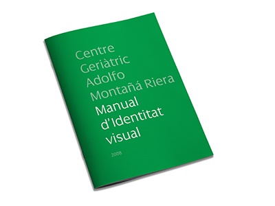 Centre Geriàtric Adolfo Montañá manual d'identidad visual