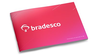 Bradesco manual básico de aplicação do logo
