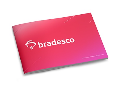 Bradesco manual básico de aplicação do logo