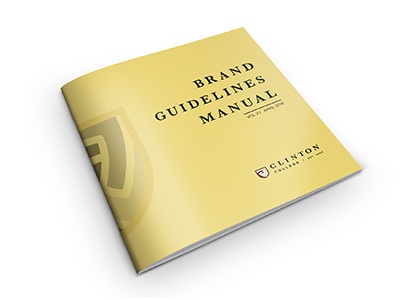 Clinton College brand guidelines manual