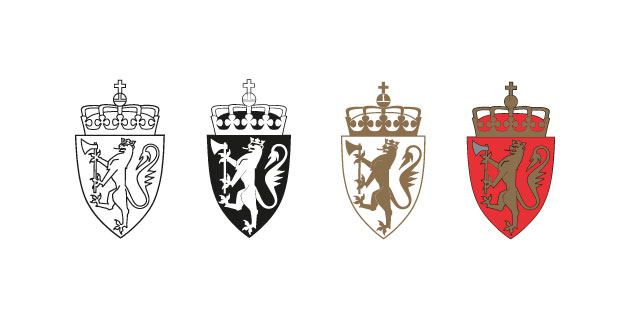 vektorisert logo Riksvåpenet