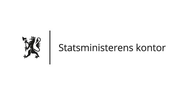 vektorisert logo Statsministeren kontor