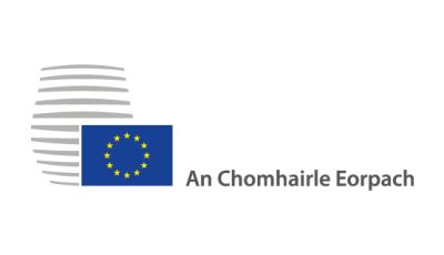 Lógó i bhformáid veicteora An Chomhairle Eorpach