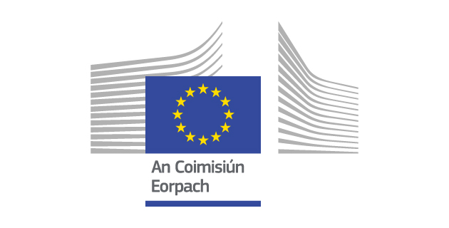 Lógó i bhformáid veicteora An Coimisiún Eorpach