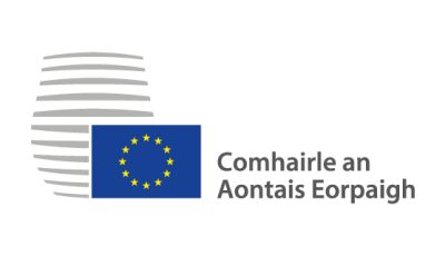 Lógó i bhformáid veicteora Comhairle an Aontais Eorpaigh