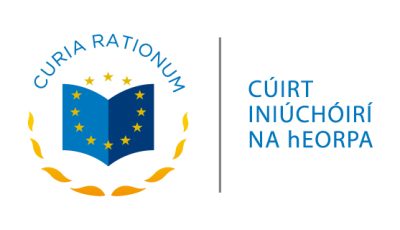 Lógó i bhformáid veicteora Cúirt Iniúchóirí na hEorpa