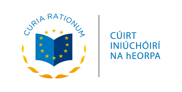 Lógó i bhformáid veicteora Cúirt Iniúchóirí na hEorpa