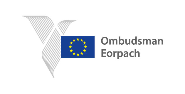 Lógó i bhformáid veicteora Ombudsman Eorpach