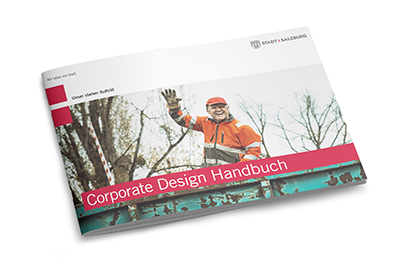 Stadt Salzburgo corporate design handbuch